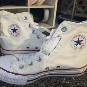 White Chuck Taylor High Tops